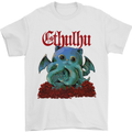 Cathulhu Funny Cat Cthulhu Parody Kraken Mens T-Shirt Cotton Gildan White