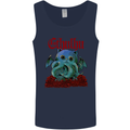 Cathulhu Funny Cat Cthulhu Parody Kraken Mens Vest Tank Top Navy Blue