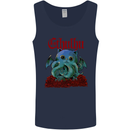 Cathulhu Funny Cat Cthulhu Parody Kraken Mens Vest Tank Top Navy Blue
