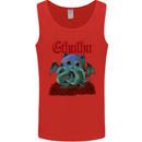 Cathulhu Funny Cat Cthulhu Parody Kraken Mens Vest Tank Top Red