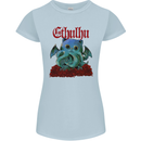 Cathulhu Funny Cat Cthulhu Parody Kraken Womens Petite Cut T-Shirt Light Blue