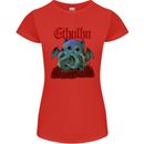 Cathulhu Funny Cat Cthulhu Parody Kraken Womens Petite Cut T-Shirt Red