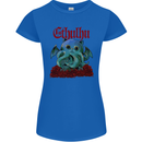 Cathulhu Funny Cat Cthulhu Parody Kraken Womens Petite Cut T-Shirt Royal Blue