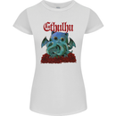 Cathulhu Funny Cat Cthulhu Parody Kraken Womens Petite Cut T-Shirt White