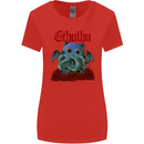 Cathulhu Funny Cat Cthulhu Parody Kraken Womens Wider Cut T-Shirt Red