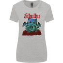 Cathulhu Funny Cat Cthulhu Parody Kraken Womens Wider Cut T-Shirt Sports Grey