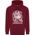 Catronomicon Devil Octopus Cat Mythology Childrens Kids Hoodie Maroon