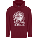 Catronomicon Devil Octopus Cat Mythology Childrens Kids Hoodie Maroon