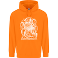 Catronomicon Devil Octopus Cat Mythology Childrens Kids Hoodie Orange