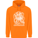 Catronomicon Devil Octopus Cat Mythology Childrens Kids Hoodie Orange