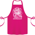 Catronomicon Devil Octopus Cat Mythology Cotton Apron 100% Organic Pink