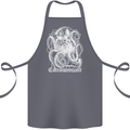 Catronomicon Devil Octopus Cat Mythology Cotton Apron 100% Organic Steel