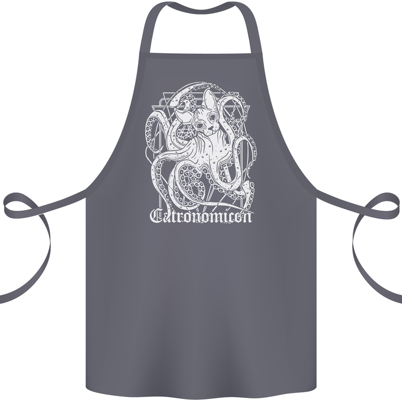 Catronomicon Devil Octopus Cat Mythology Cotton Apron 100% Organic Steel