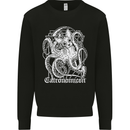 Catronomicon Devil Octopus Cat Mythology Kids Sweatshirt Jumper Black