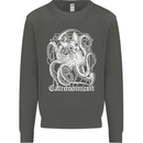 Catronomicon Devil Octopus Cat Mythology Kids Sweatshirt Jumper Storm Grey