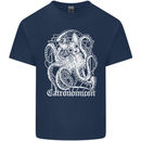 Catronomicon Devil Octopus Cat Mythology Kids T-Shirt Childrens Navy Blue