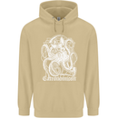 Catronomicon Devil Octopus Cat Mythology Mens 80% Cotton Hoodie Sand