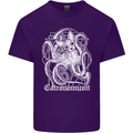 Catronomicon Devil Octopus Cat Mythology Mens Cotton T-Shirt Tee Top Purple