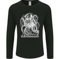 Catronomicon Devil Octopus Cat Mythology Mens Long Sleeve T-Shirt Black