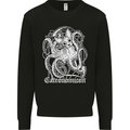 Catronomicon Devil Octopus Cat Mythology Mens Sweatshirt Jumper Black