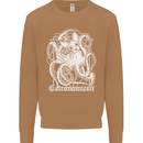 Catronomicon Devil Octopus Cat Mythology Mens Sweatshirt Jumper Caramel Latte