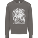 Catronomicon Devil Octopus Cat Mythology Mens Sweatshirt Jumper Charcoal