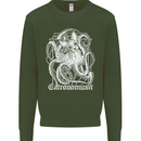 Catronomicon Devil Octopus Cat Mythology Mens Sweatshirt Jumper Forest Green