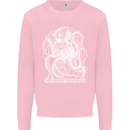 Catronomicon Devil Octopus Cat Mythology Mens Sweatshirt Jumper Light Pink
