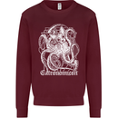 Catronomicon Devil Octopus Cat Mythology Mens Sweatshirt Jumper Maroon