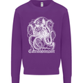 Catronomicon Devil Octopus Cat Mythology Mens Sweatshirt Jumper Purple