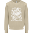Catronomicon Devil Octopus Cat Mythology Mens Sweatshirt Jumper Sand