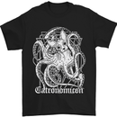 Catronomicon Devil Octopus Cat Mythology Mens T-Shirt Cotton Gildan Black