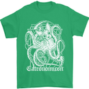 Catronomicon Devil Octopus Cat Mythology Mens T-Shirt Cotton Gildan Irish Green