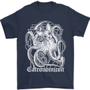 Catronomicon Devil Octopus Cat Mythology Mens T-Shirt Cotton Gildan Navy Blue