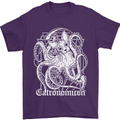 Catronomicon Devil Octopus Cat Mythology Mens T-Shirt Cotton Gildan Purple