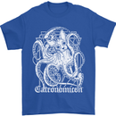 Catronomicon Devil Octopus Cat Mythology Mens T-Shirt Cotton Gildan Royal Blue