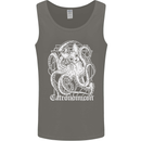 Catronomicon Devil Octopus Cat Mythology Mens Vest Tank Top Charcoal