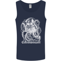 Catronomicon Devil Octopus Cat Mythology Mens Vest Tank Top Navy Blue