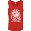 Catronomicon Devil Octopus Cat Mythology Mens Vest Tank Top Red