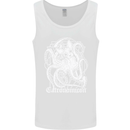 Catronomicon Devil Octopus Cat Mythology Mens Vest Tank Top White