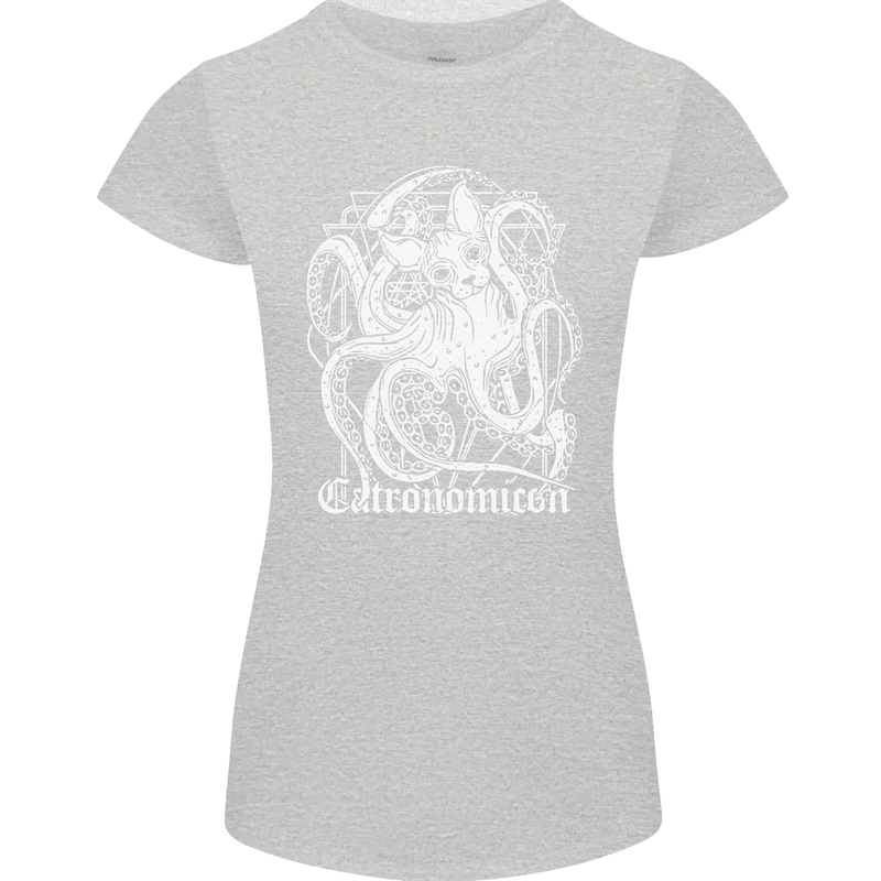 Catronomicon Devil Octopus Cat Mythology Womens Petite Cut T-Shirt Sports Grey