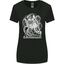 Catronomicon Devil Octopus Cat Mythology Womens Wider Cut T-Shirt Black