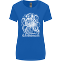 Catronomicon Devil Octopus Cat Mythology Womens Wider Cut T-Shirt Royal Blue