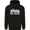 Cats Ew People Funny Childrens Kids Hoodie Black