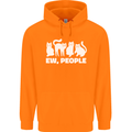 Cats Ew People Funny Childrens Kids Hoodie Orange