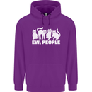 Cats Ew People Funny Childrens Kids Hoodie Purple