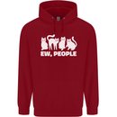 Cats Ew People Funny Childrens Kids Hoodie Red