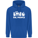 Cats Ew People Funny Childrens Kids Hoodie Royal Blue