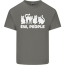 Cats Ew People Funny Kids T-Shirt Childrens Charcoal