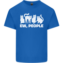 Cats Ew People Funny Kids T-Shirt Childrens Royal Blue